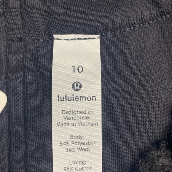 Lululemon Wool Whenever Crew NWT Black Size 10 - Picture 16 of 16